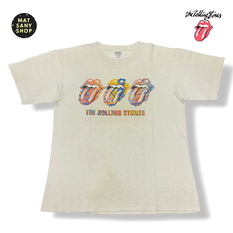 KAOS TSHIRT MUSIK BAND THE ROLLING STONES OFFICIAL VINTAGE VTG