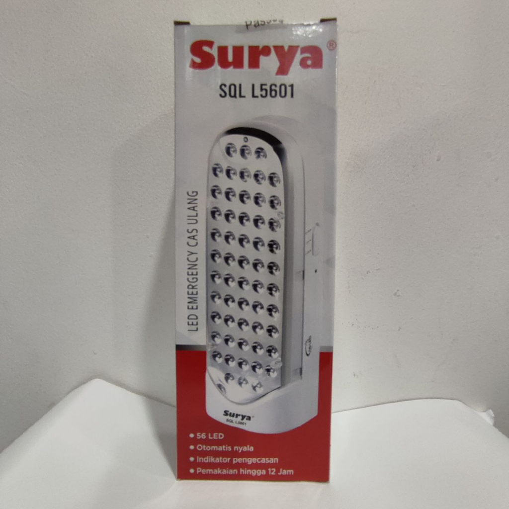 Lampu Darurat SURYA SQL L5601 Frosted Lampu Led Emergency Darurat Rechargeable