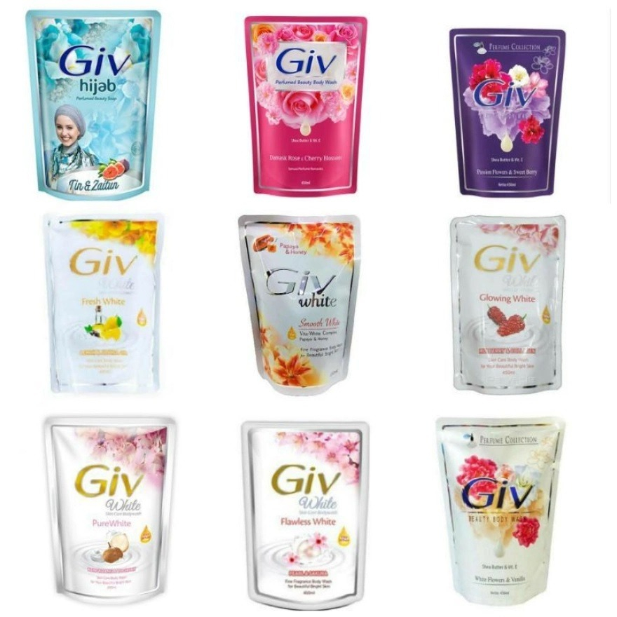 Giv White Skin Care Sabun Mandi Cair 400ml / 825ml