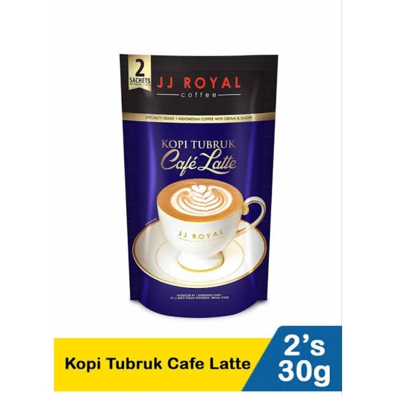 

JJ Royal Coffee Kopi Tubruk Cafe Latte Inner Bag (2 sachet)