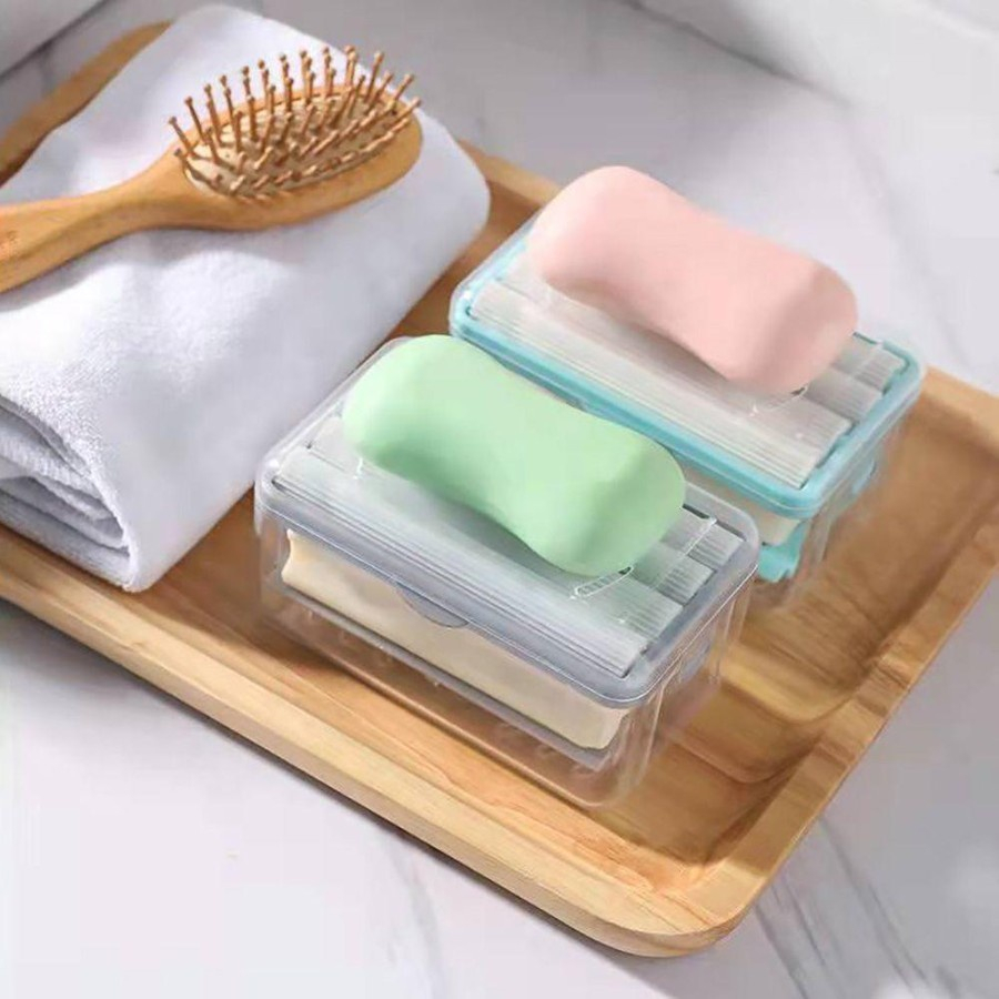 ⭐️ Jendela Kosmetik ⭐️ Wash Clothes Gadget Portable Soap Dish Box Hand / Tempat Sabun / Kotak Sabun