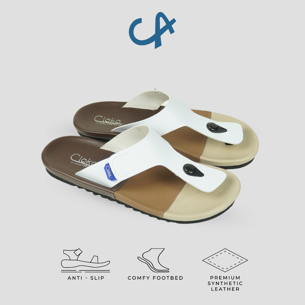 Sandal Pria Distro Sendal Jepit Santai Cloka Conte