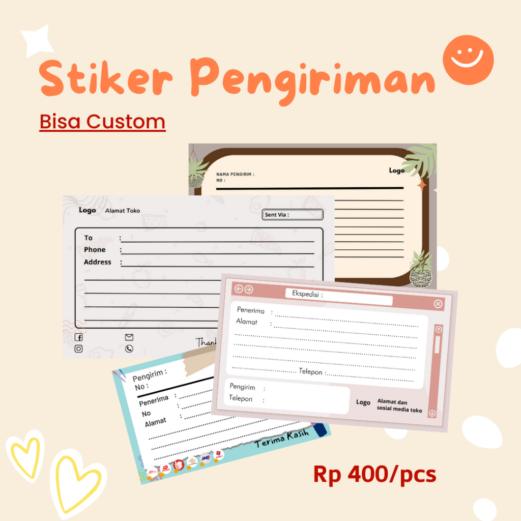 

Stiker Pengiriman, stiker paket, stiker alamat, alamat pengiriman, stiker dropship