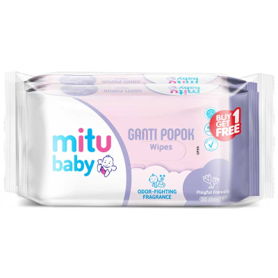 Mitu Baby Wipes Ganti Popok BUY 1 GET 1 Isi 50's