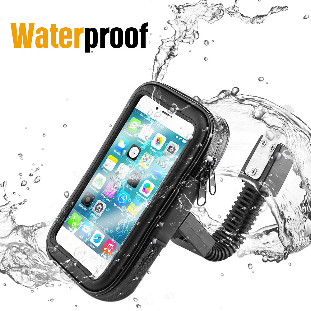 Holder HP Motor Spion Waterproof Case 6 Inchi Dudukan HP Anti Air AH072 - XOBOX