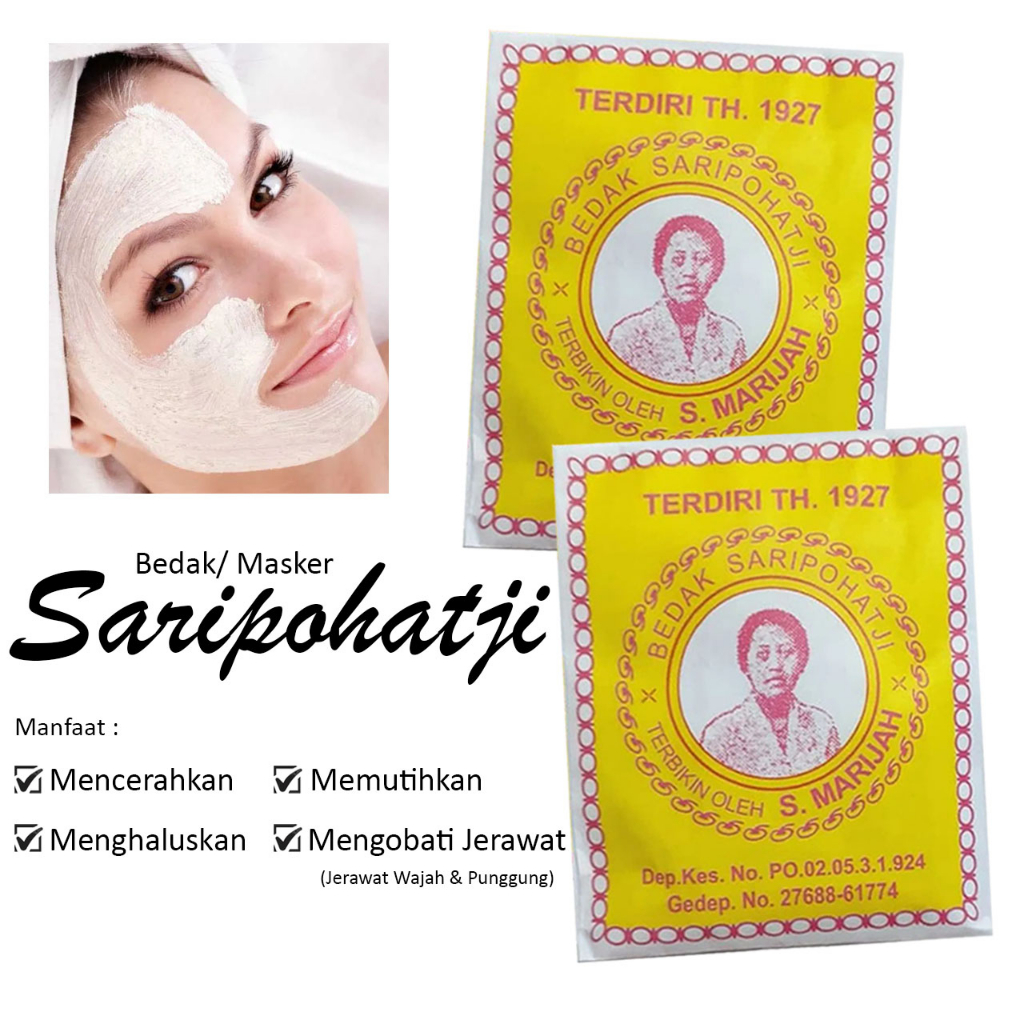 Bedak Saripohatji (1pcs) Masker Dingin Penghilang Jerawat