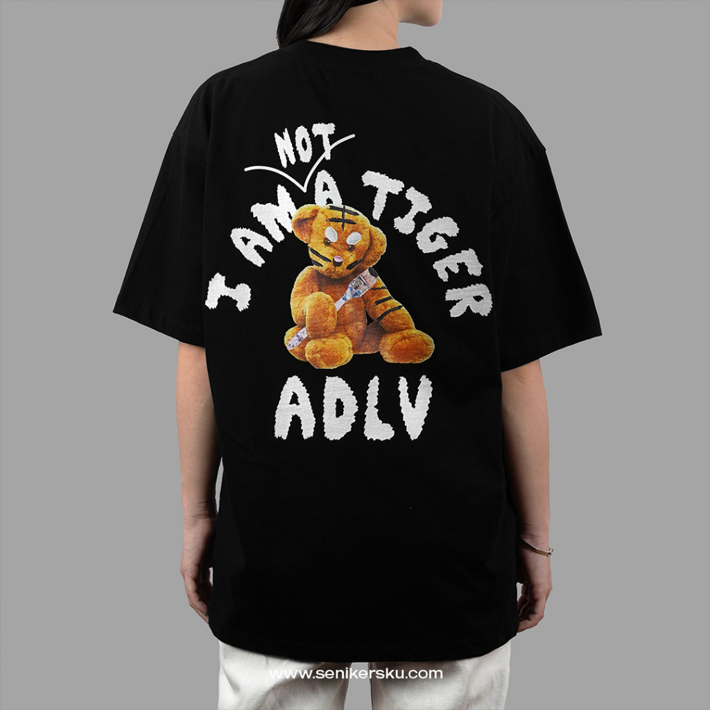 ADLV Tiger Teddy Doll Black Tee