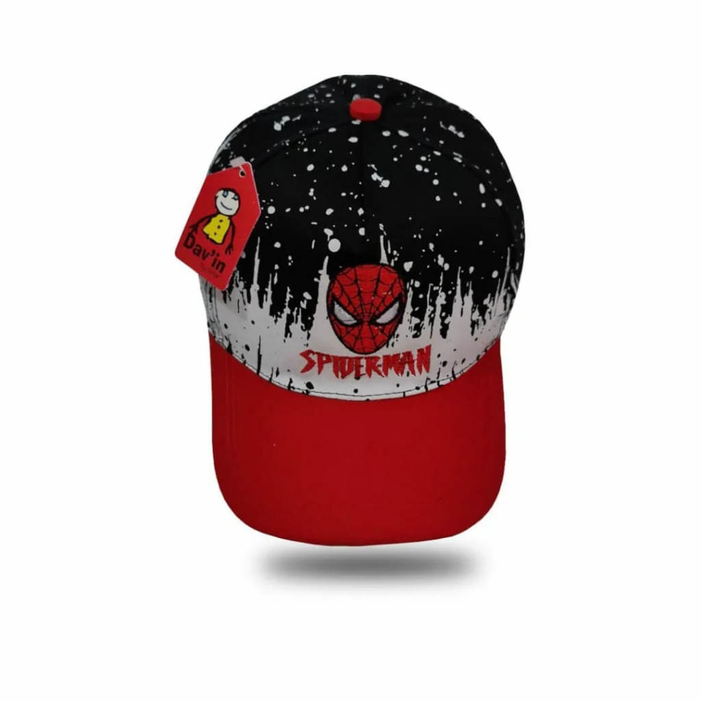 TOPI CAP SUPERHERO FULL PRINT BORDIR