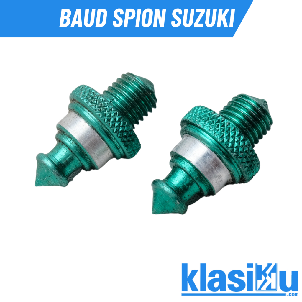 Baut Baud Spion Variasi Sepeda Motor Suzuki Warna Hijau