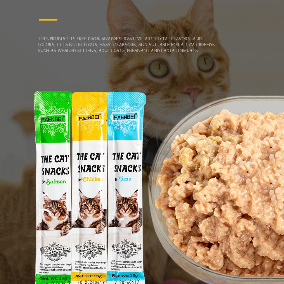 【Cat7】Snack Kucing Cat Strip Cemilan Kuing Kecil dan Kucing Besar Snack Hewan Peliharaan 15g/strip