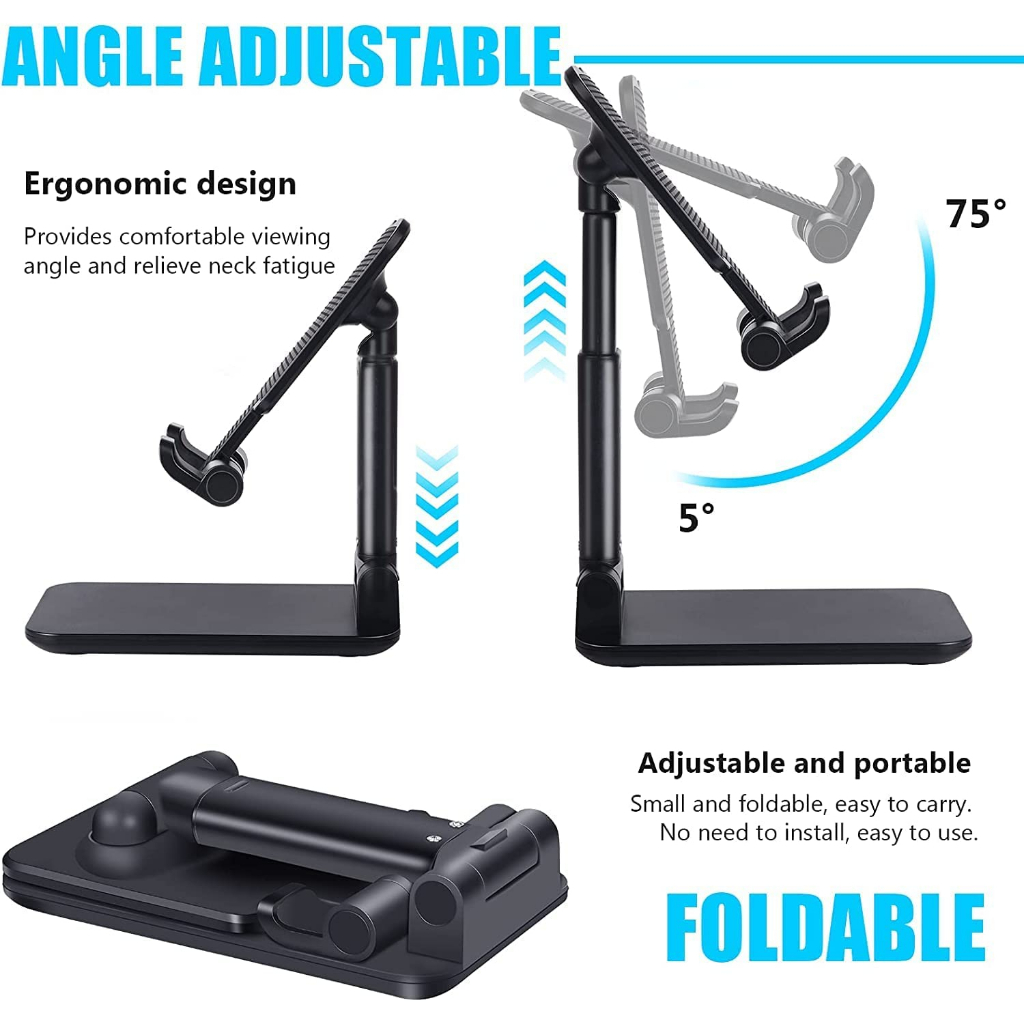 HC Phone Holder Stand HP Universal Cermin Lipat Liftable Tablet Mobile Phone Stand Holder