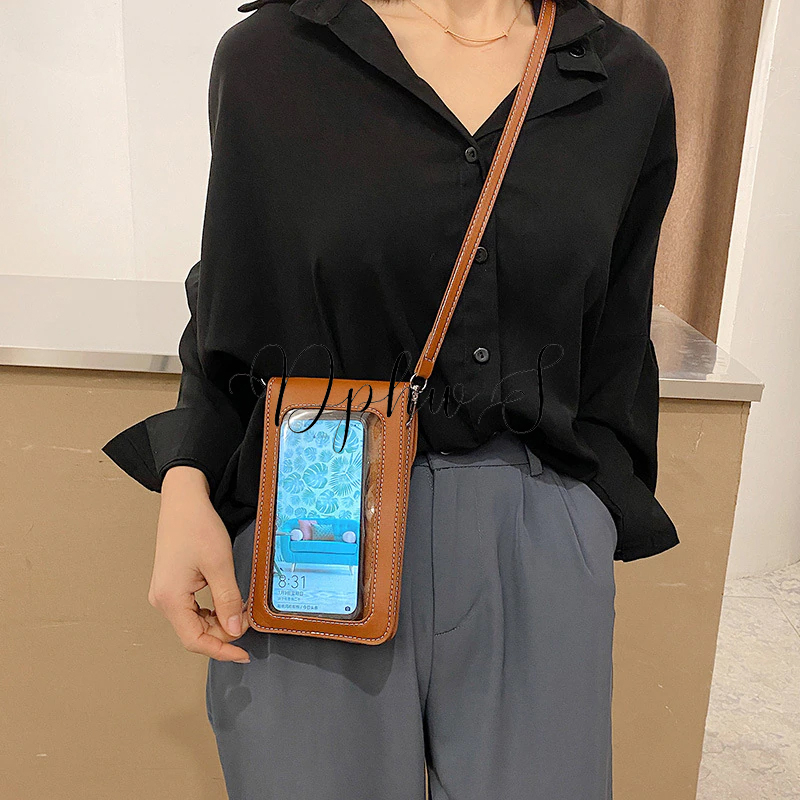 Tas Hp Wanita Tas Selempang Mika Touchscreen Untuk Pocket Hp Kekinian Murah Model Import Branded Terbaru SHUN