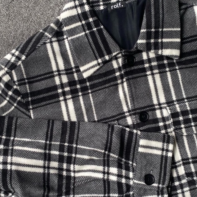 Oxford Plaid Oversized Jacket