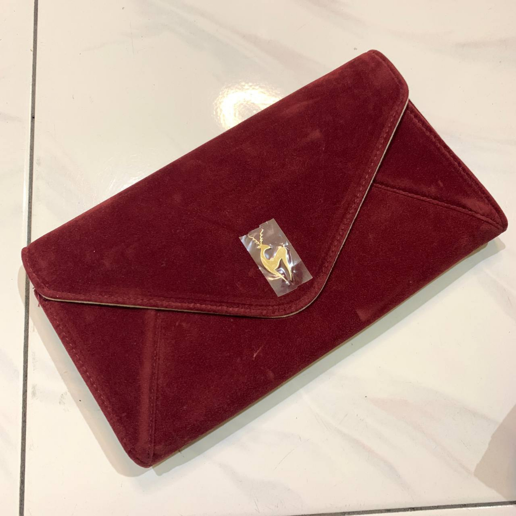 JT - Tas Pesta Frank n Co / Clutch Party Frankco / Pouch Franknco Bludru Merah