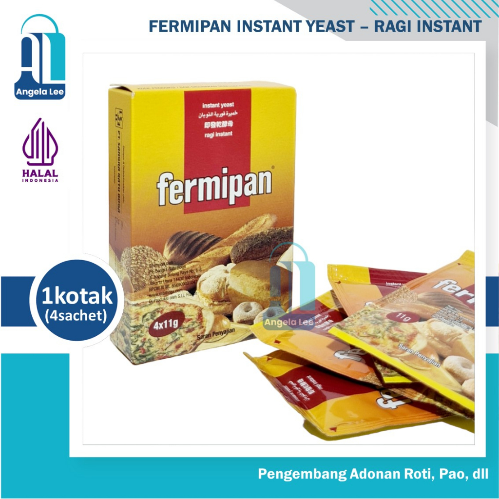 

Fermipan Ragi Instant Yeast 4x11g bahan kue baking roti