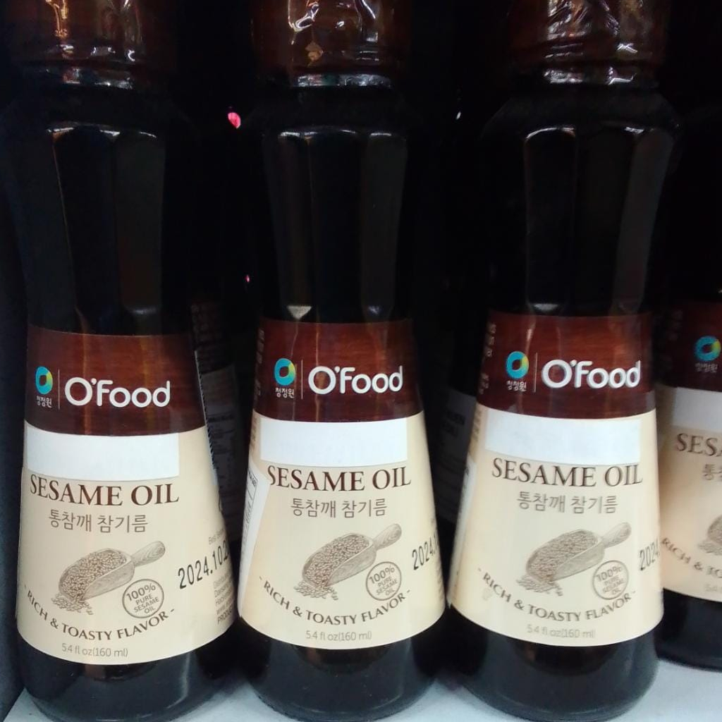 

O’Food Sesame Oil Rich & Toasty Flavor 160 ML