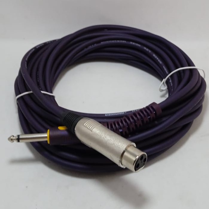 Kabel Mic 10 Meter Hitam / Kabel Microphone 10 M / Kabel Audio 10 M / Kabel Mic 10 Meter XLR Female 