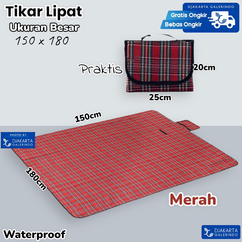 Tikar Lipat Matras Anti air Piknik Jumbo - Folding Mat Picnic Jumbo ukuran besar waterproof