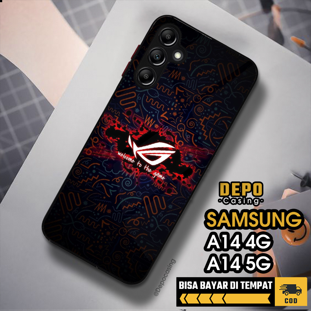 Case Samsung A14 4G A14 5G Casing Samsung A14 4G A14 5G Depo Casing [ROG1] Case Glossy Case Aestheti
