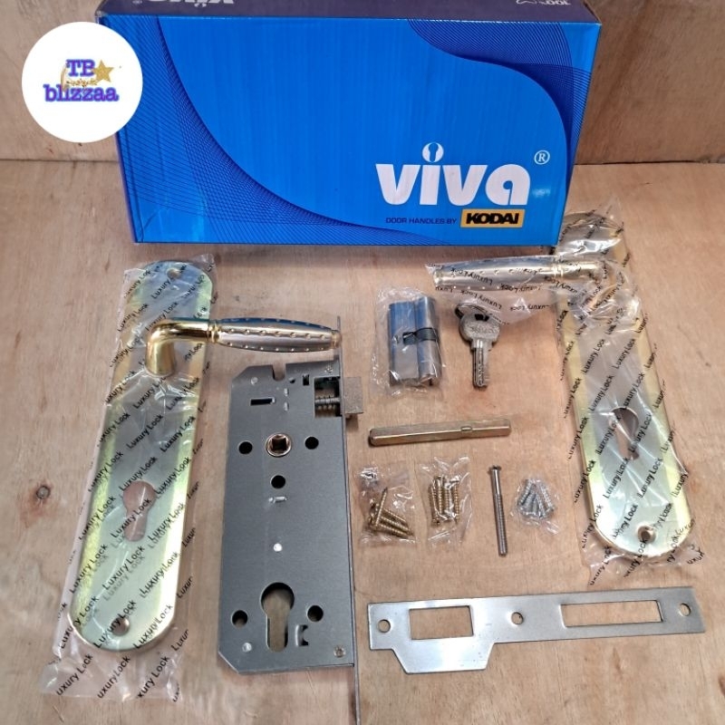 Kunci Pintu Set Viva Gagang Pintu Kodai Kunci Pintu Besar Viva Kodai