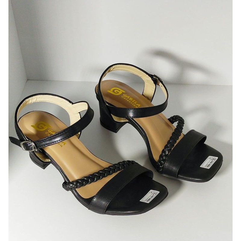 SANDAL TALI KEPANG HAK TAHU 5CM