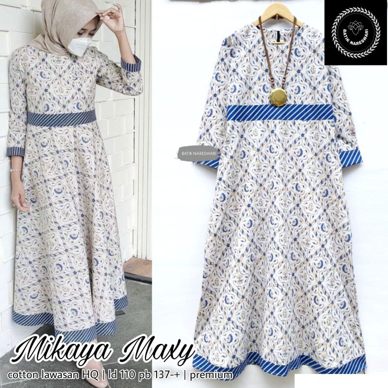 MIKAYA MAXY.DRES BATIK KEKINIAN