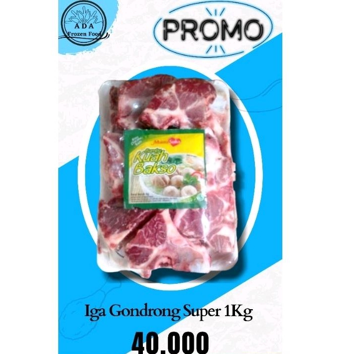 

ADA Frozen Food - Iga Sapi Gondrong 1Kg
