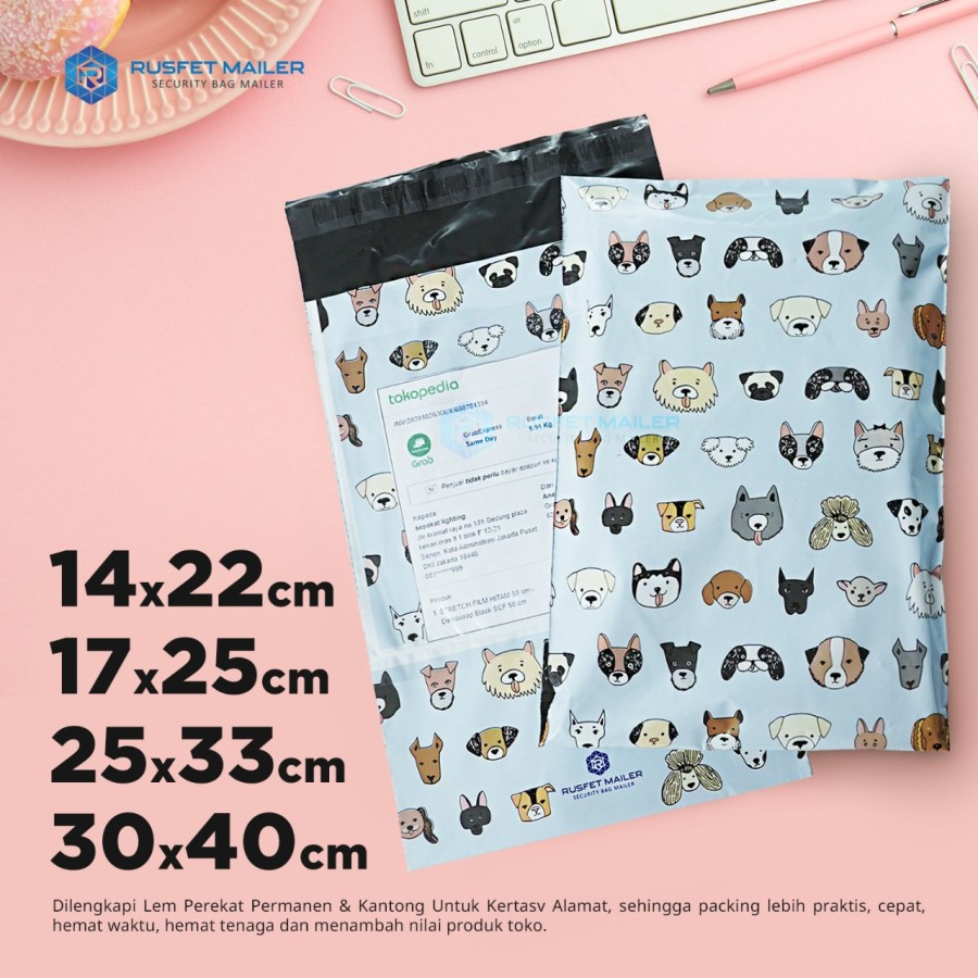 

AMPLOP PLASTIK POLYMAILER DOG PARADISE (ADA KANTONG ALAMAT)