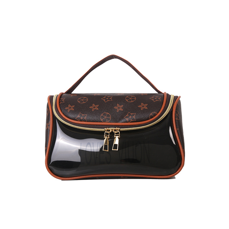 Tas kosmetik portabel kapasitas besar kosmetik tahan air tas fashion perlengkapan mandi genggam