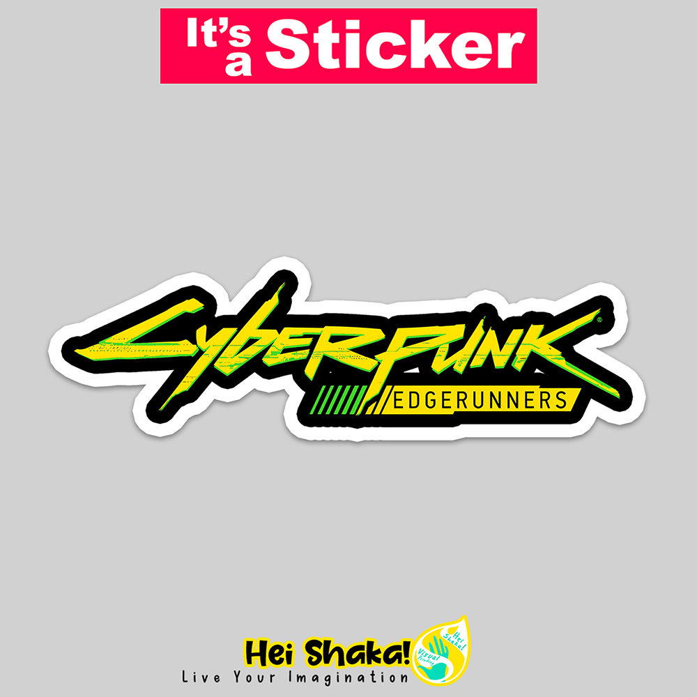Stiker Cyberpunk Edgerunners 02 Sticker Bahan Vinyl Anti Air