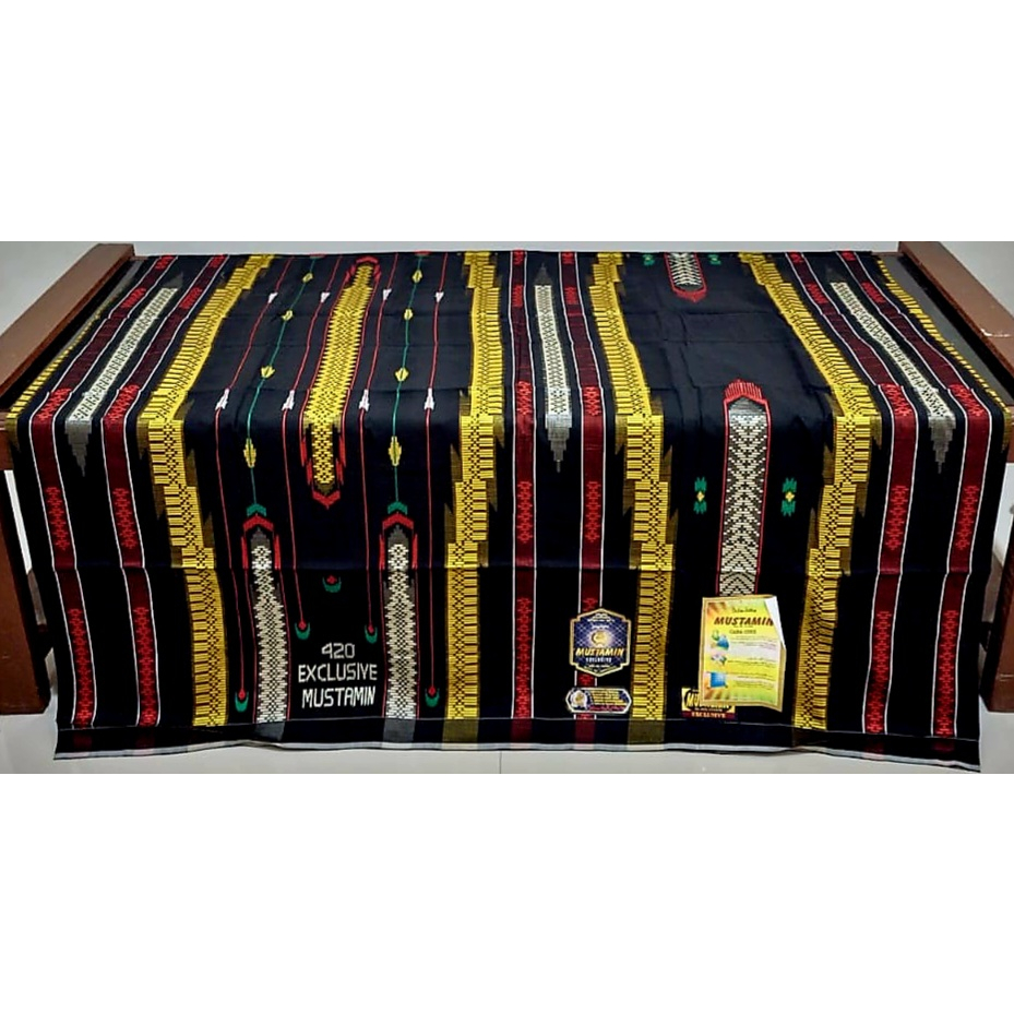 Sarung tenun Exlusive Mustamin 420 full sutra