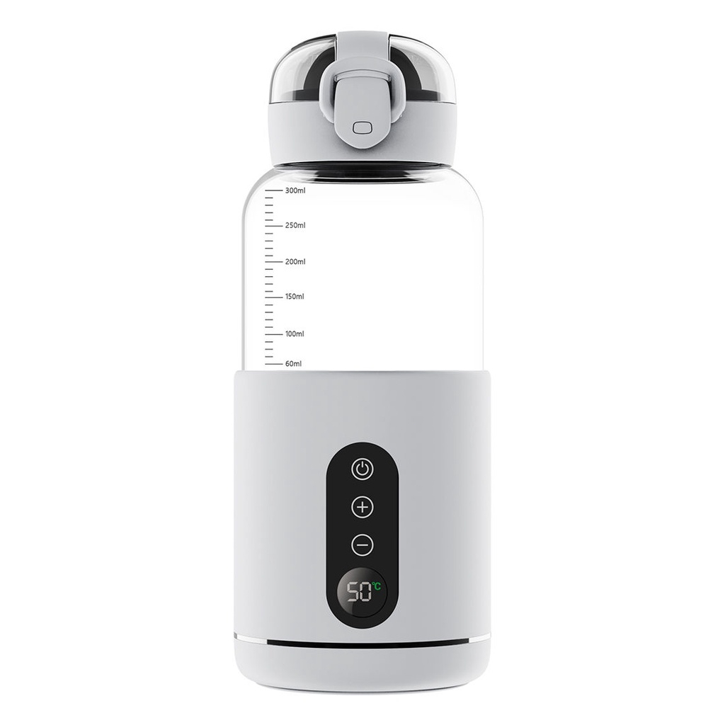 Termos air panas ASI Tumbler thermos 250ml pemanasan nirkabel Stainless Steel Led Display Temperatur Portable Import baby bottle warmer Penghangat Botol Susu Bayi JR01