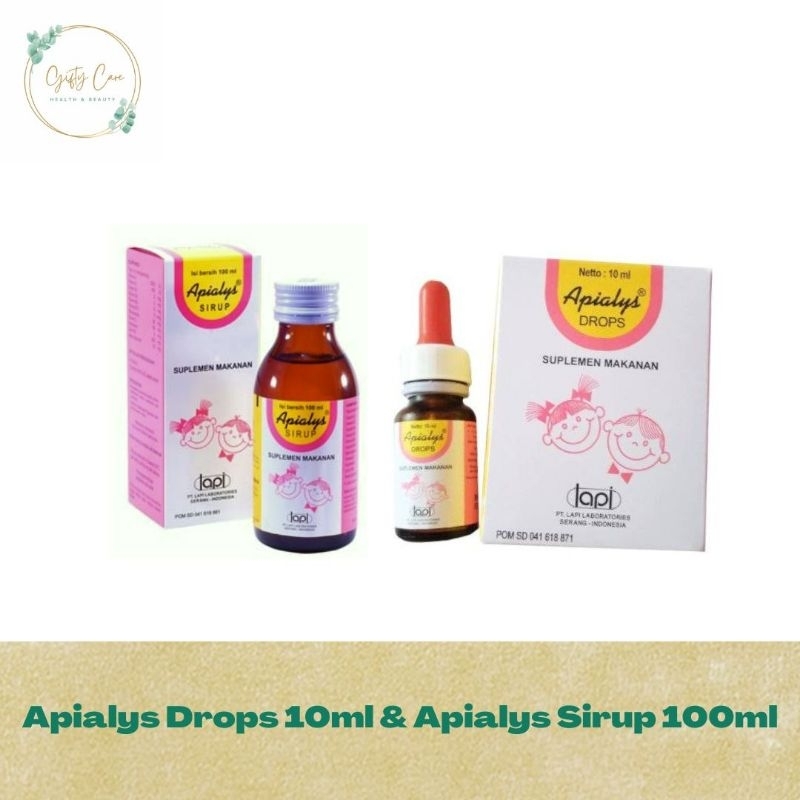 Apialys Drop 10 ml - Apialys Sirup 100ml / Suplemen Penambah Nafsu Makan Anak