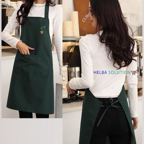 Celemek Masak Apron Dapur Chef Barista Waiter Anti Air