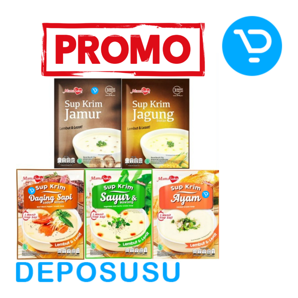 

Mama Suka Sup Krim Sayur Bawang Jagung Ayam Daging Sapi Jamur