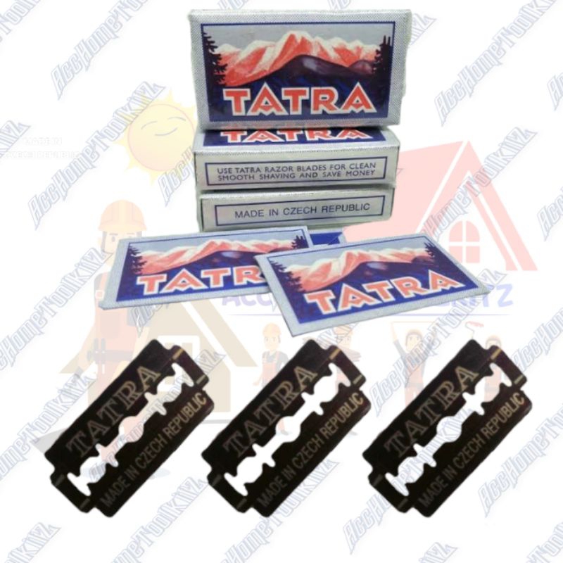 Silet Cukur Refill Isi Ulang Razor TATRA 1 Renteng PACK Pisau Cukuran Kumis Rambut Jenggot Original Stainless Blade