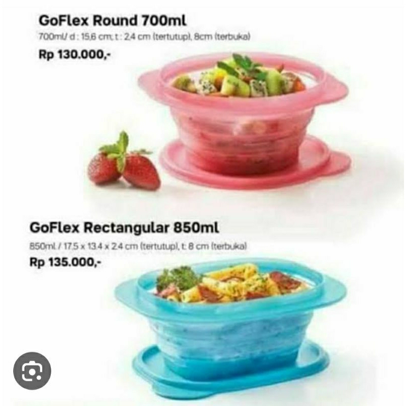 go flex tupperware (harga satuan)