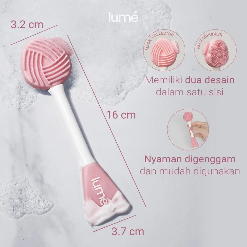 Lume Facial Cleanser Brush | Alat Pembersih Wajah Silicone Premium / Cleansing Pad / Brush Pembersih Wajah