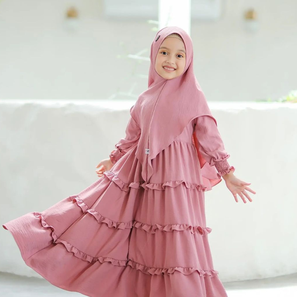 Promo GAMIS DANISHAA ANAK BABY-REMAJA 3-5 thn BAHAN KATUN JEPANG LOKAL Elegan