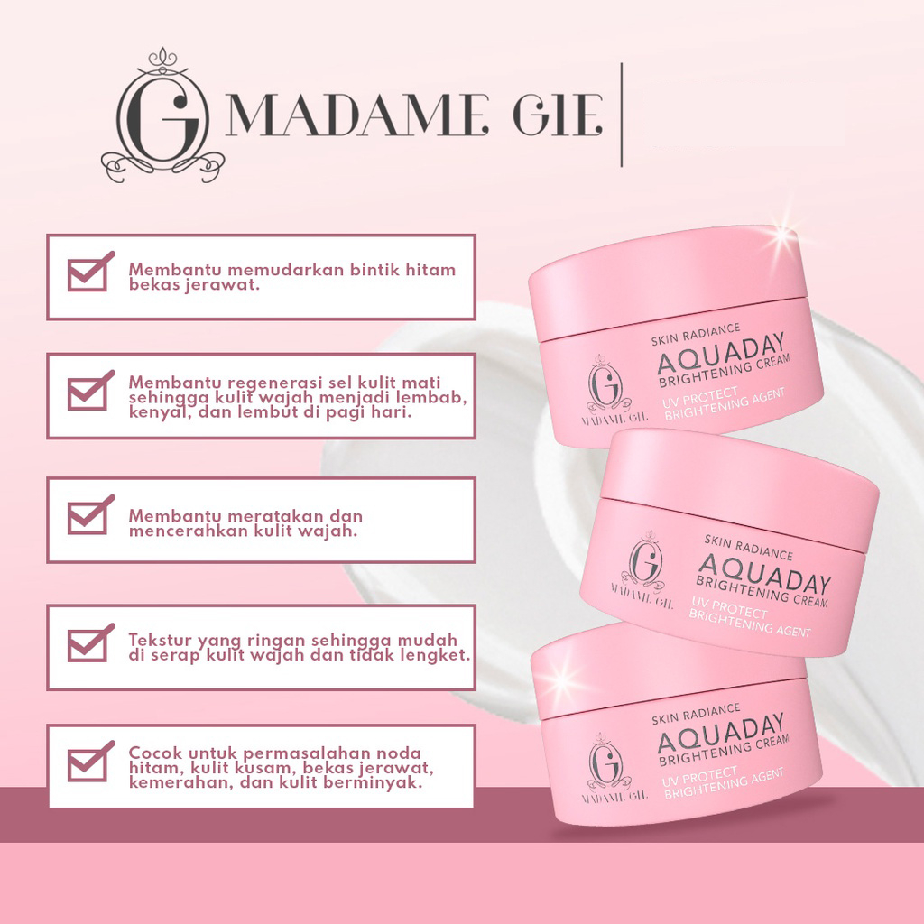 Madame Gie Skin Radiance Aquaday Brightening Cream - 20g