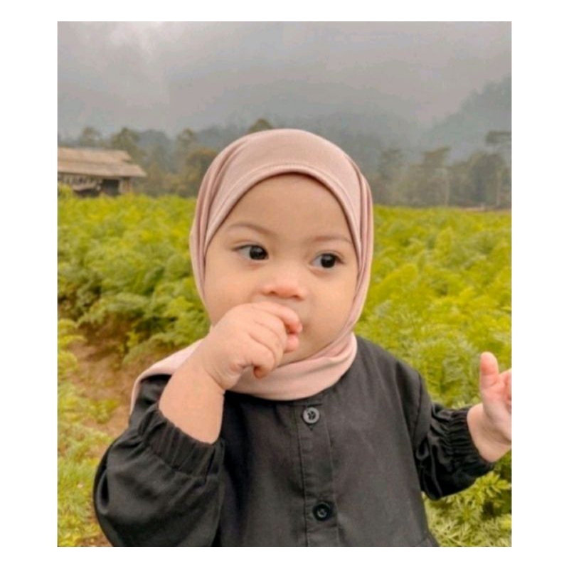 hijab anak Annisa/ segitiga instan jersey