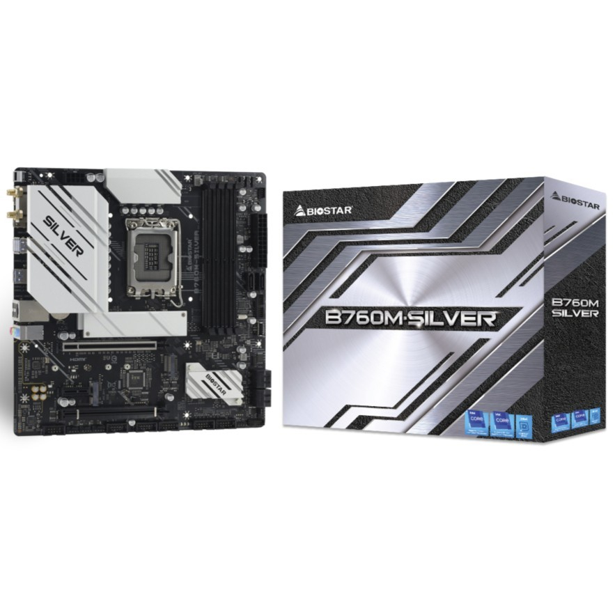 Motherboard Biostar B760M-SILVER Intel LGA 1700 DDR5 M-ATX