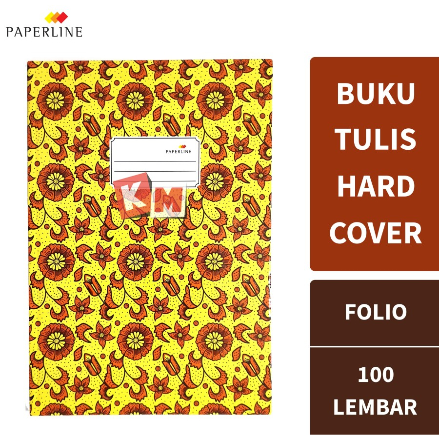 Buku Tulis Hard Cover Folio Paperline Isi 100 Lembar F4 Hardcover