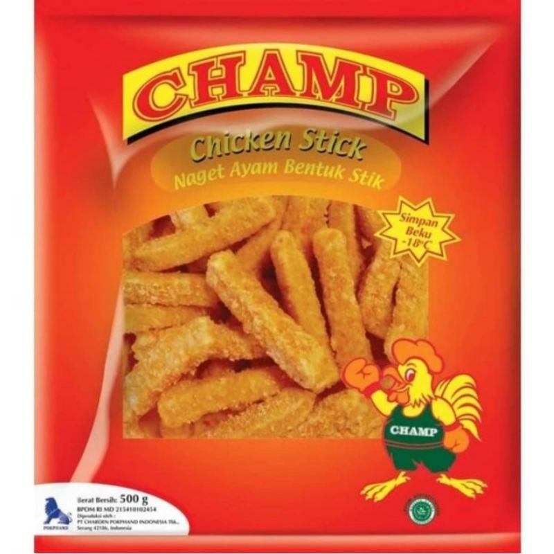 

Champ chicken stick 500gr naget ayam bentuk stik