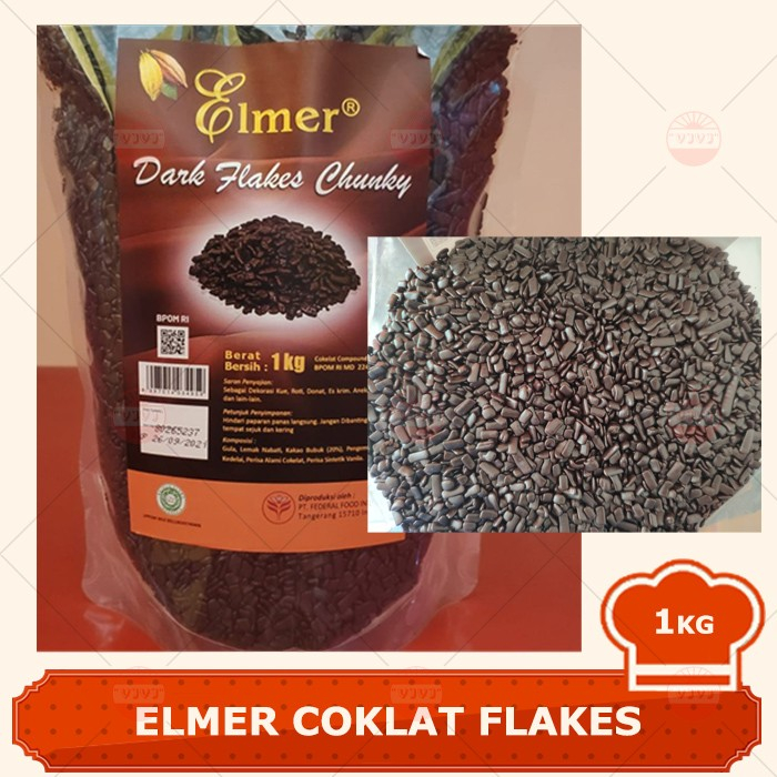 

COKLAT FLAKES ELMER 1KG