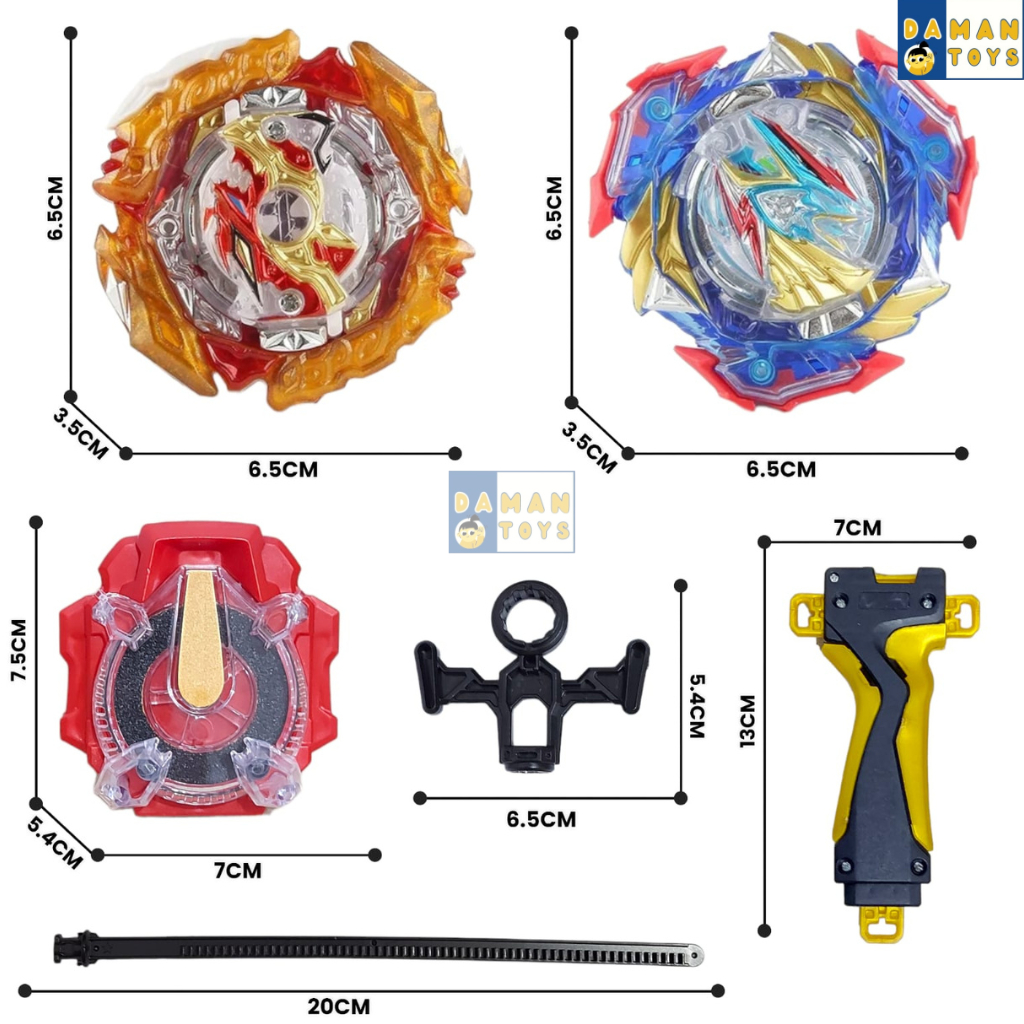 Mainan Gasing Gangsing Beyblade Burst Ultimate Valkyrie VS Last Springgan Gasing Bayblade B-205 Set Komplit