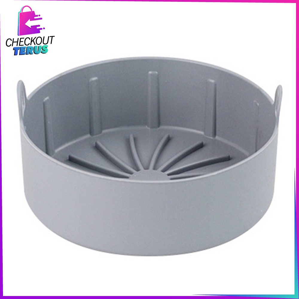 CT C839 Silicone Air Fryer Anti Lengket Bahan Silikon Tahan Panas Baking Reuseable Alas AirFryer Silicon Pot Wadah Loyang Pizza