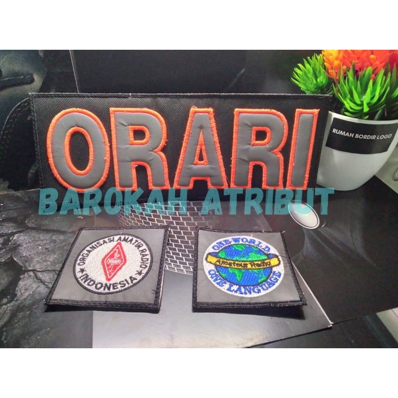 logo bordir ORARI satu set
