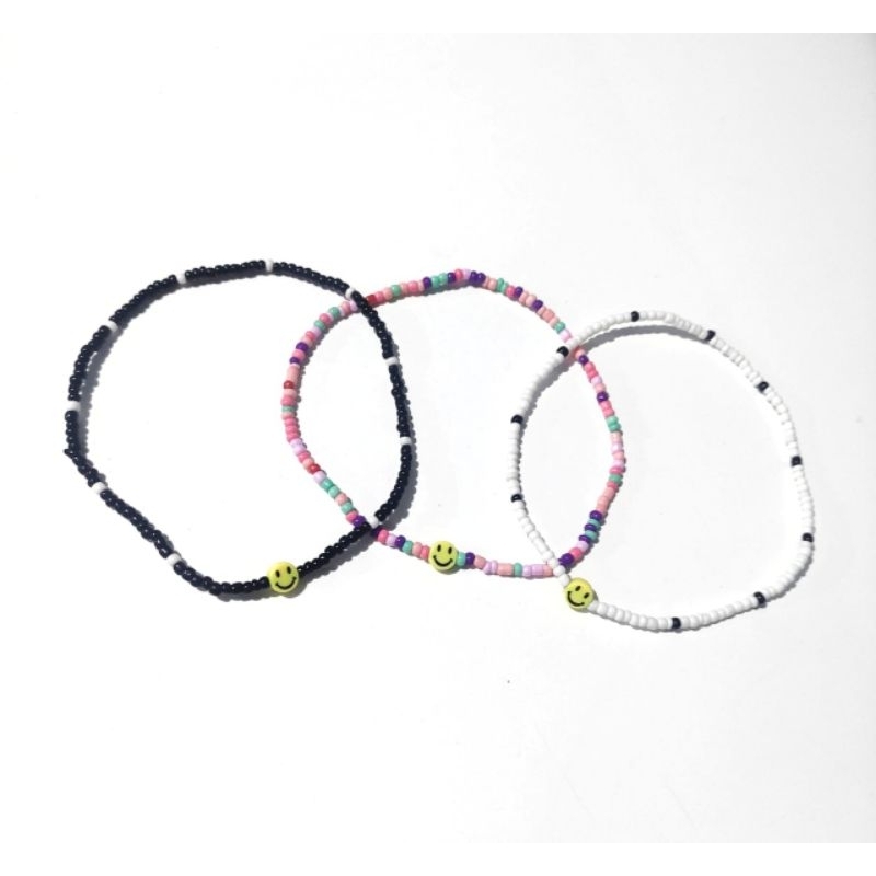 Kalung Beads Elastis Fashion Korea Pria Wanita