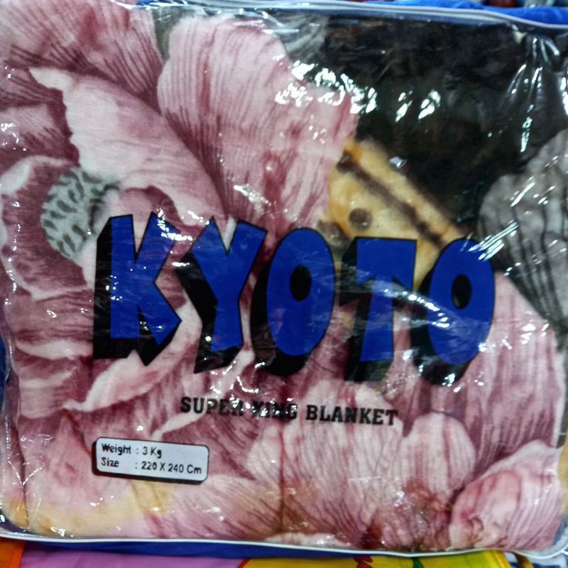 SELIMUT KYOTO SUPER  TEBAL UKURAN JUMBO 220X240 CM